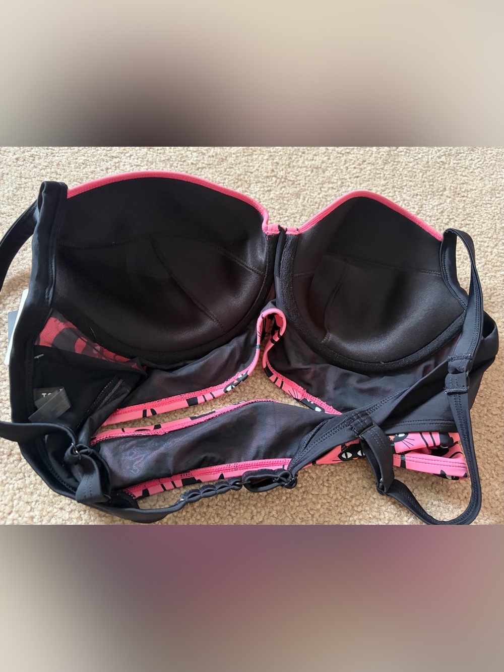 Torrid pink cats 2 pcs swimsuit size 2 - Picture 10 of 11